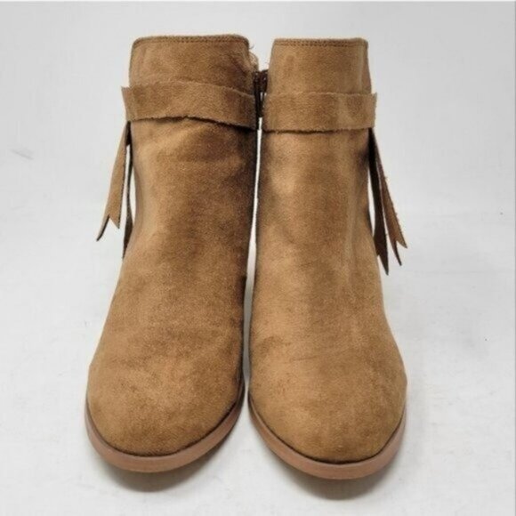 Free people x Faryl Robin Vegan Suede Alameda Booties Tan Brown - Picture 3 of 12